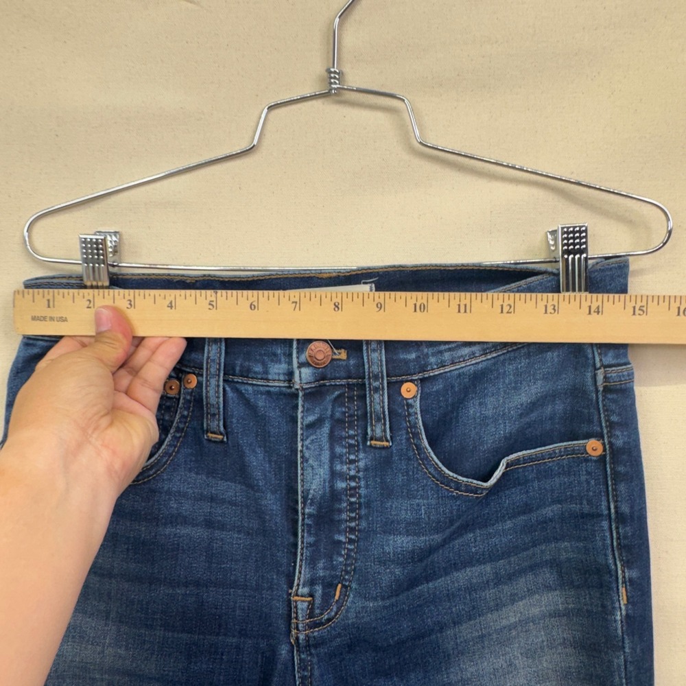 Madewell Cali Demi-Boot Jeans 27P Blue High Rise Petite Cropped Flare - Picture 5 of 9